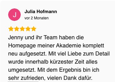 Review von Julia Hofmann — Akademie
